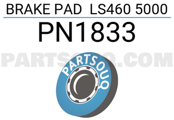 NIBK PN1833 BRAKE PAD LS460 5000