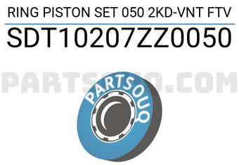 NPR SDT10207ZZ0050 RING PISTON SET 050 2KD-VNT FTV