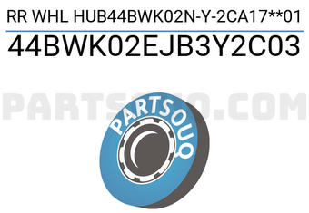 NSK 44BWK02EJB3Y2C03 RR WHL HUB44BWK02N-Y-2CA17**01