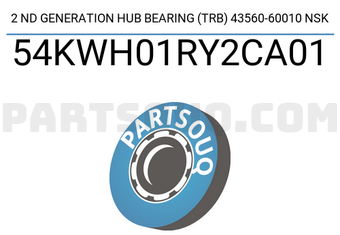 NSK 54KWH01RY2CA01 2 ND GENERATION HUB BEARING (TRB) 43560-60010 NSK