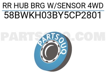 NSK 58BWKH03BY5CP2801 RR HUB BRG W/SENSOR 4WD