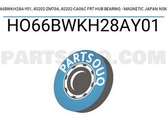 NSK HO66BWKH28AY01 66BWKH28A-Y01, 40202-ZM70A, 40202-CA06C FRT HUB BEARING - MAGNETIC JAPAN NSK
