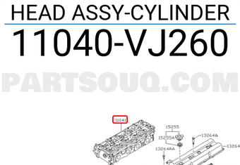 Nissan 11040VJ260 HEAD ASSY-CYLINDER