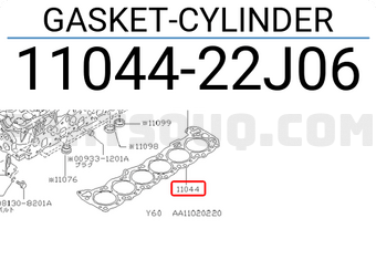 Nissan 1104422J06 GASKET-CYLINDER