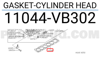 Nissan 11044VB302 GASKET-CYLINDER HEAD