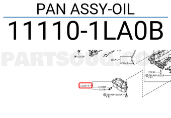 Nissan 111101LA0B PAN ASSY-OIL