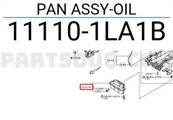Nissan 111101LA1B PAN ASSY-OIL