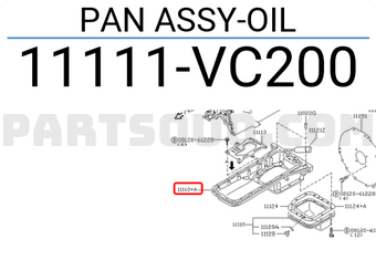 Nissan 11111VC200 PAN ASSY-OIL