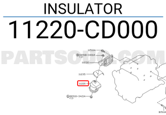 Nissan 11220CD000 INSULATOR