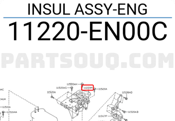 Nissan 11220EN00C INSUL ASSY-ENG