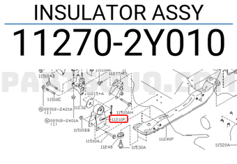 Nissan 112702Y010 INSULATOR ASSY