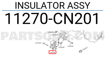 Nissan 11270CN201 INSULATOR ASSY