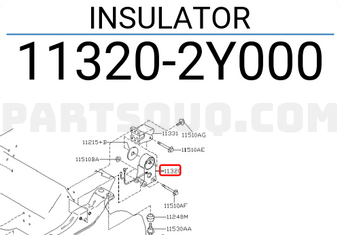 Nissan 113202Y000 INSULATOR