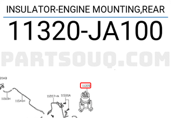 Nissan 11320JA100 INSULATOR-ENGINE MOUNTING,REAR