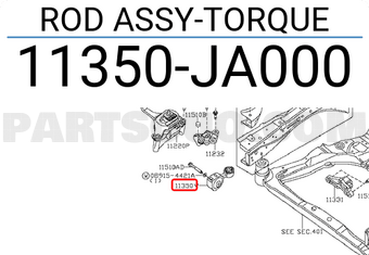 Nissan 11350JA000 ROD ASSY-TORQUE
