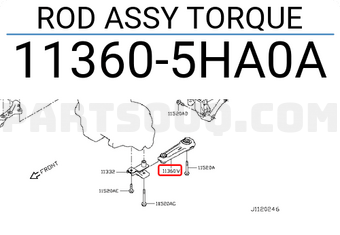 Nissan 113605HA0A ROD ASSY TORQUE