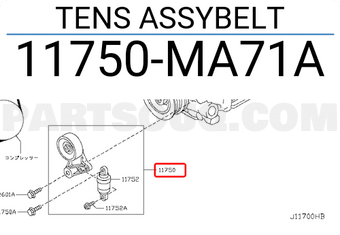 Nissan 11750MA71A TENS ASSYBELT
