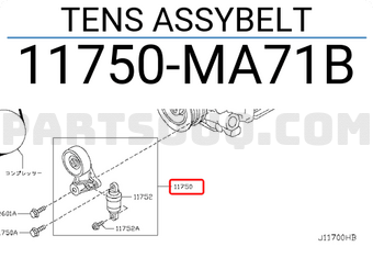 Nissan 11750MA71B TENS ASSYBELT