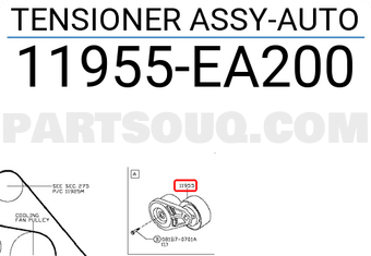 Nissan 11955EA200 TENSIONER ASSY-AUTO