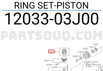 Nissan 1203303J00 RING SET-PISTON