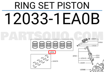 Nissan 120331EA0B RING SET PISTON