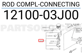 Nissan 1210003J00 ROD COMPL-CONNECTING