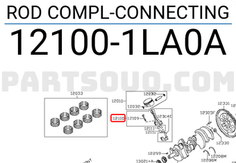 Nissan 121001LA0A ROD COMPL-CONNECTING