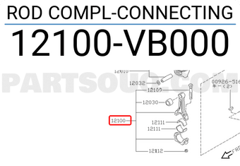Nissan 12100VB000 ROD COMPL-CONNECTING