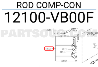 Nissan 12100VB00F ROD COMP-CON