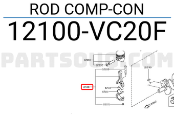 Nissan 12100VC20F ROD COMP-CON