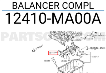 Nissan 12410MA00A BALANCER COMPL