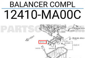 Nissan 12410MA00C BALANCER COMPL