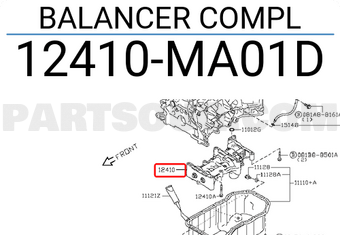 Nissan 12410MA01D BALANCER COMPL