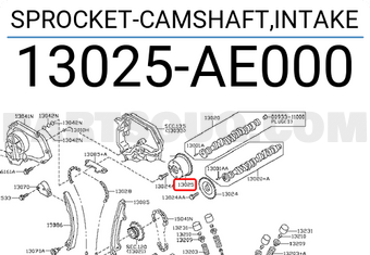 Nissan 13025AE000 SPROCKET-CAMSHAFT,INTAKE