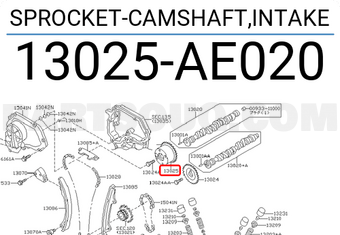 Nissan 13025AE020 SPROCKET-CAMSHAFT,INTAKE