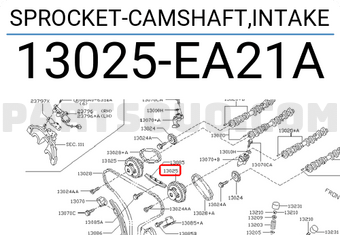 Nissan 13025EA21A SPROCKET-CAMSHAFT,INTAKE