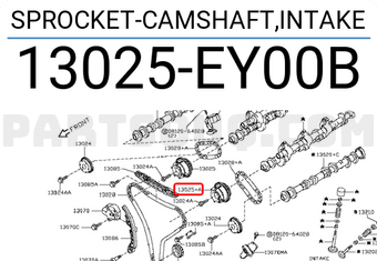 Nissan 13025EY00B SPROCKET-CAMSHAFT,INTAKE