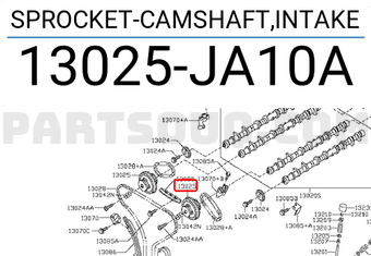Nissan 13025JA10A SPROCKET-CAMSHAFT,INTAKE