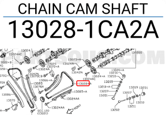 Nissan 130281CA2A CHAIN CAM SHAFT