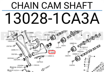 Nissan 130281CA3A CHAIN CAM SHAFT