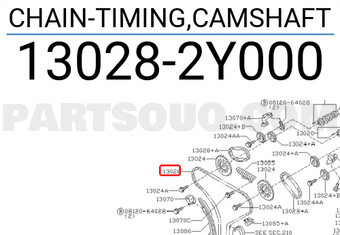 Nissan 130282Y000 CHAIN-TIMING,CAMSHAFT