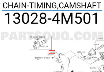 Nissan 130284M501 CHAIN-TIMING,CAMSHAFT