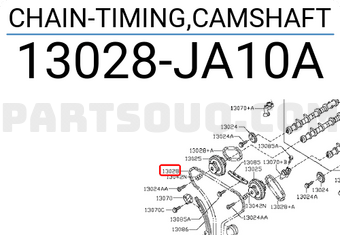 Nissan 13028JA10A CHAIN-TIMING,CAMSHAFT