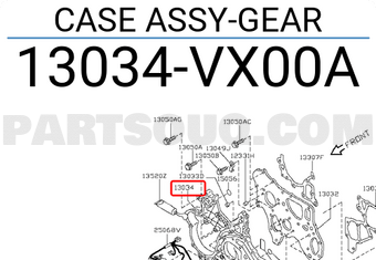 Nissan 13034VX00A CASE ASSY-GEAR