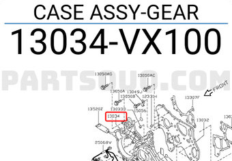Nissan 13034VX100 CASE ASSY-GEAR