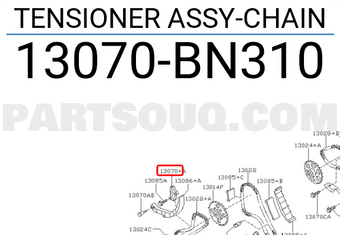 Nissan 13070BN310 TENSIONER ASSY-CHAIN