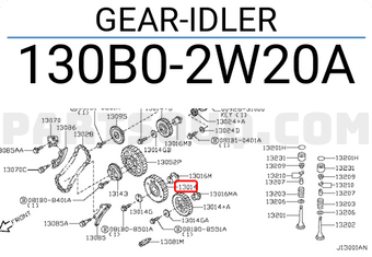Nissan 130B02W20A GEAR-IDLER