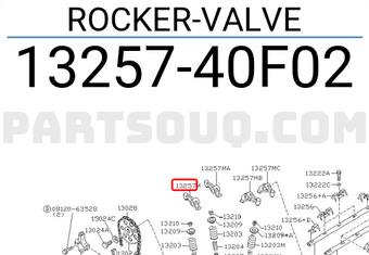 Nissan 1325740F02 ROCKER-VALVE