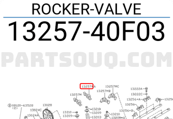 Nissan 1325740F03 ROCKER-VALVE