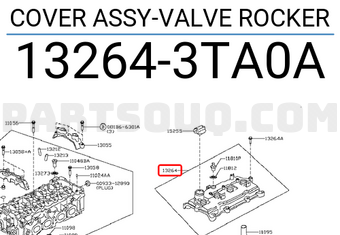 Nissan 132643TA0A COVER ASSY-VALVE ROCKER
